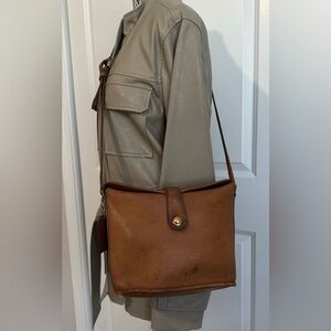 Vintage Coach Brown Nottingham Binocular bag